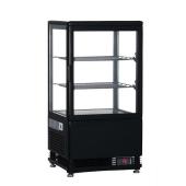 58L テンポス ノンフロン 4面ガラス冷蔵ショーケース  TBSC4-058-BK