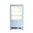 58L テンポス ノンフロン 4面ガラス冷蔵ショーケース  TBSC4-058-WH