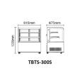 295L テンポス ノンフロン 対面冷蔵ショーケース  TBTS-300S